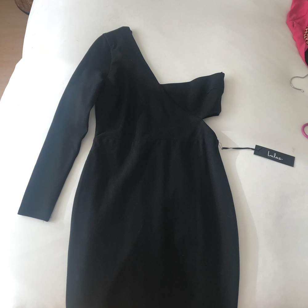 Lulu’s One Shoulder, Side Cut Out Dress